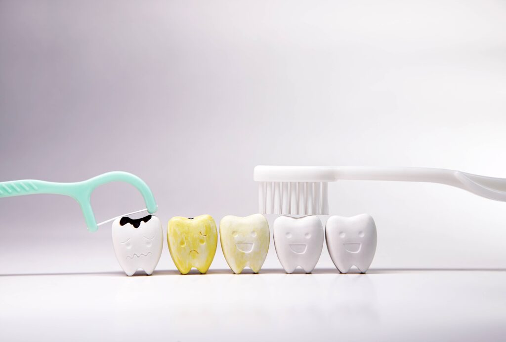 Flossing and brushing your teeth every day Properly can help remove bacterial plaque and food waste